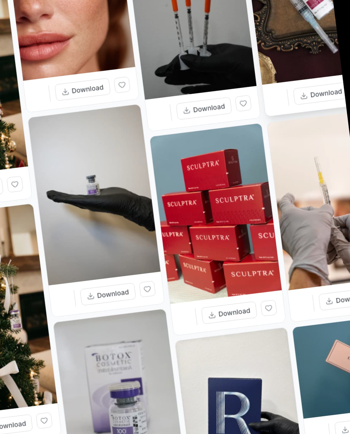 Stock photos template preview