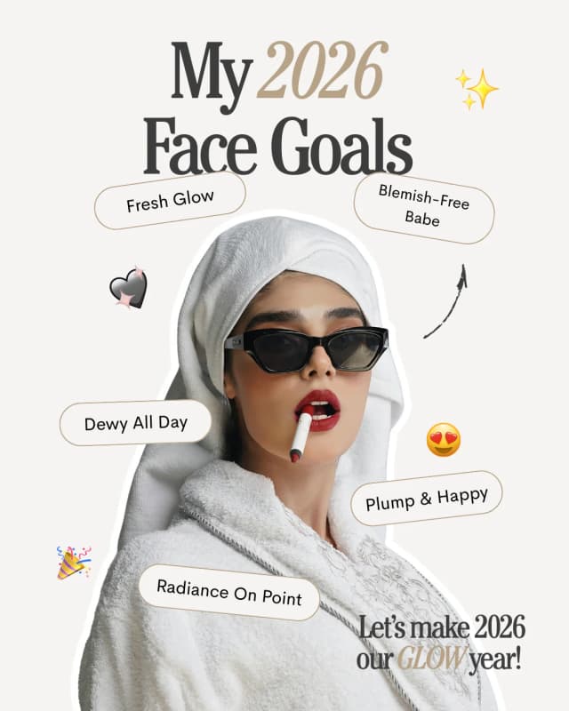 Esthetician template — my 2026 face goals