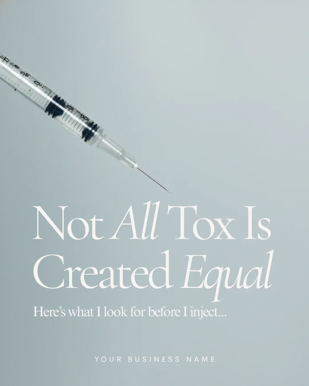 Injector template — not all tox is created equal