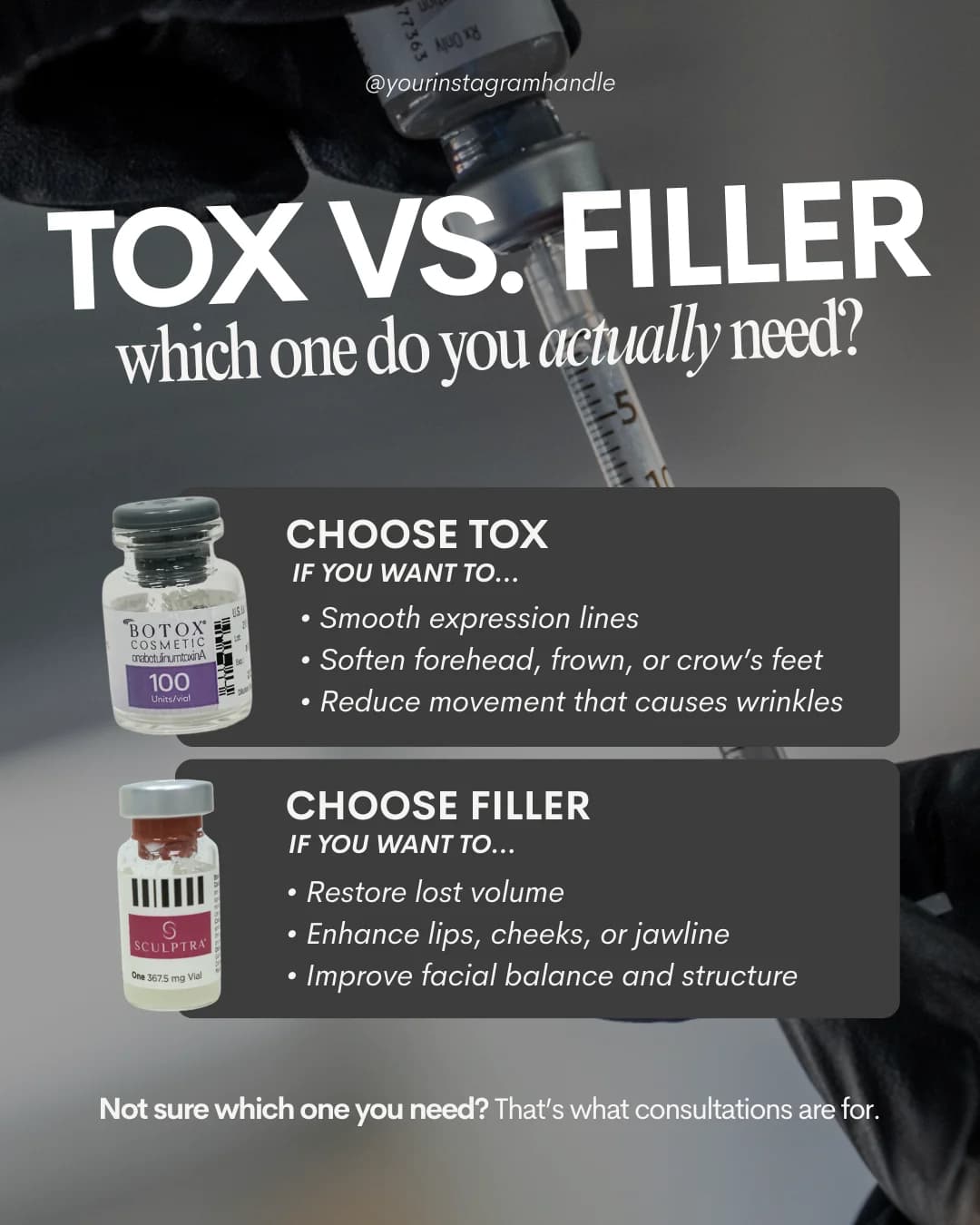 Injector template — tox vs filler, which one do you need